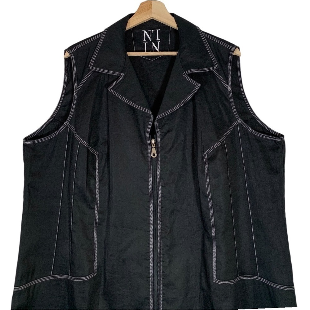 Nancy Lord Linen Sleeveless Midi Dress Size XL - Picture 3 of 7